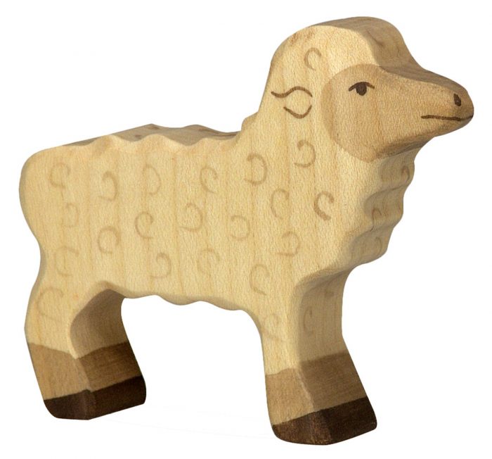 Holztiger Boerderijdieren: Lam staand