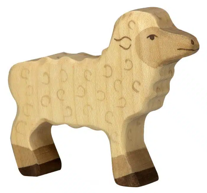 Holztiger Boerderijdieren: Lam staand