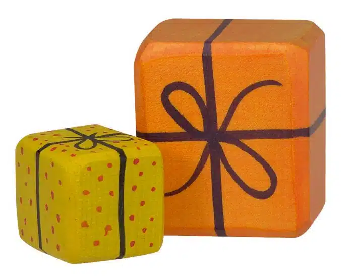 holztiger 2 houten geschenkjes