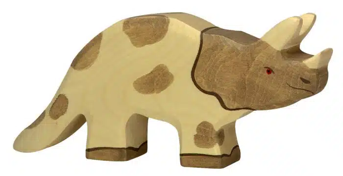 holztiger houten triceratops