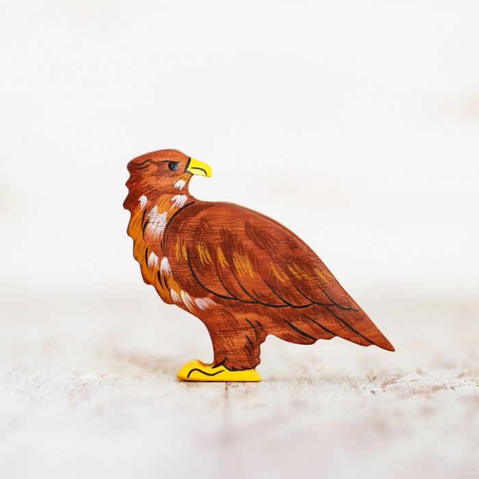 Wooden Caterpillar Vogels - Bruine Adelaar