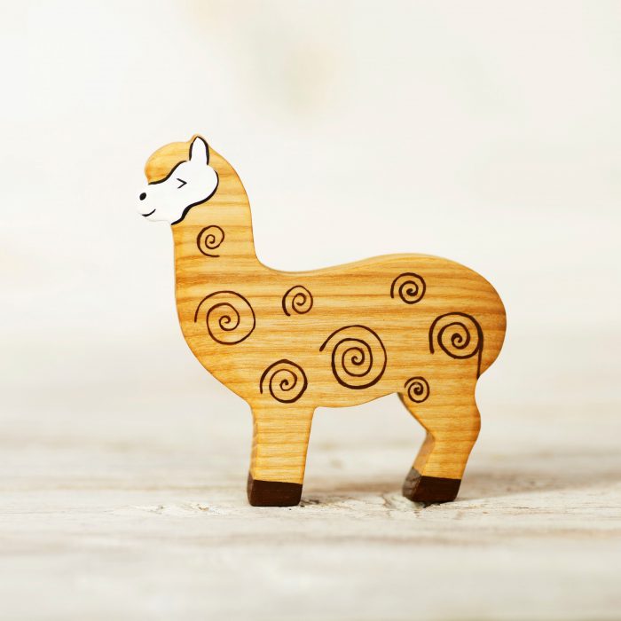 Wooden Caterpillar Exotische Dieren - Alpaca