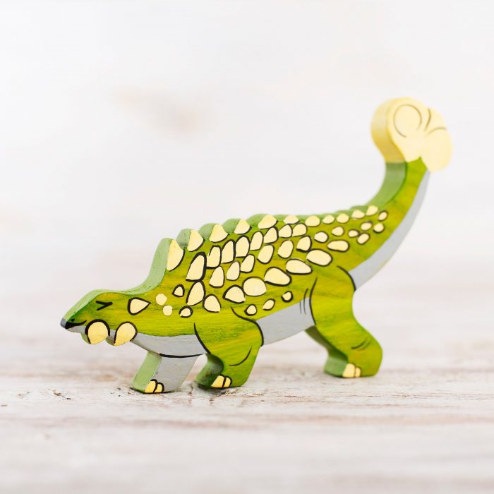 Wooden Caterpillar Dinos - Ankylosaurus