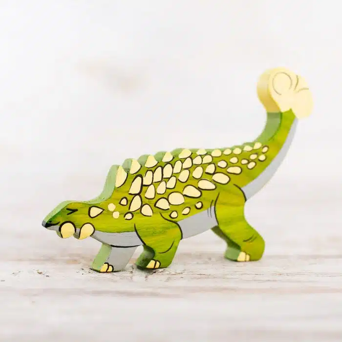 Wooden Caterpillar Dinos - Ankylosaurus