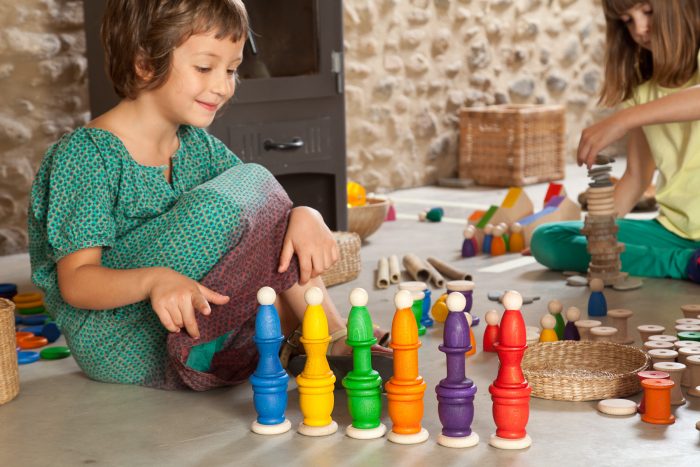 Grapat Houten Regenboog Nins, Bakjes en Schijven - Afbeelding 3