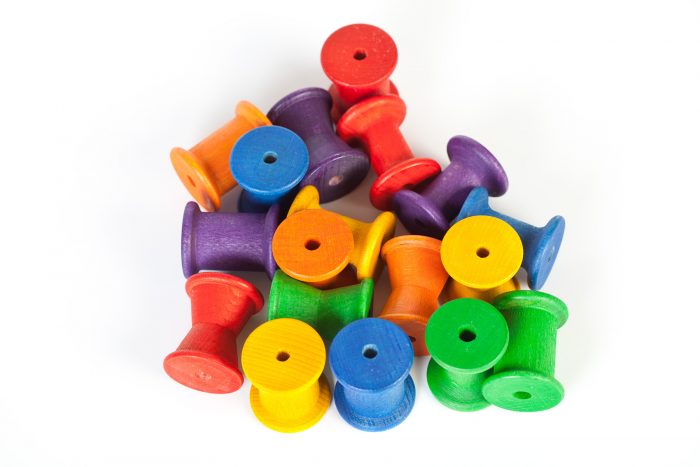 Grapat 18 Houten Regenboog Spoelen - Afbeelding 2