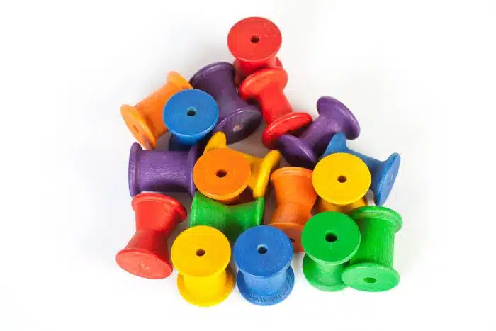 Grapat 18 Houten Regenboog Spoelen - Afbeelding 2