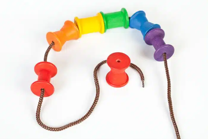 Grapat 18 Houten Regenboog Spoelen - Afbeelding 3