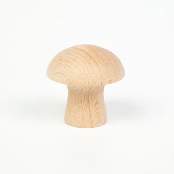 Grapat 6 Houten Paddenstoelen – onbewerkt hout individueel
