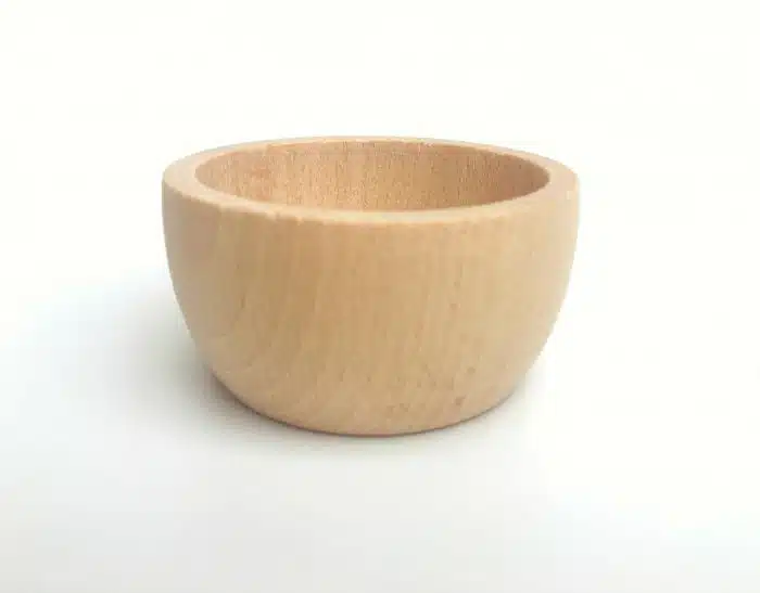 Grapat 6 Houten Naturel Kommetjes - onbewerkt hout - Afbeelding 2