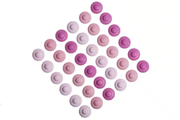 Grapat Mandala Houten Bloemen - roze - Afbeelding 2