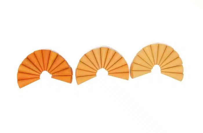 Grapat Mandala Houten Kegels - oranje
