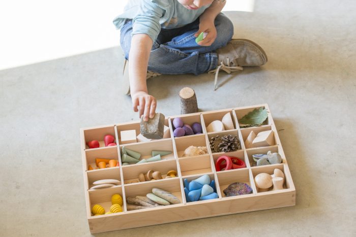 Grapat Houten Letterbak/Sorteerbak/Tinker Tray - natuurlijk hout - Afbeelding 4