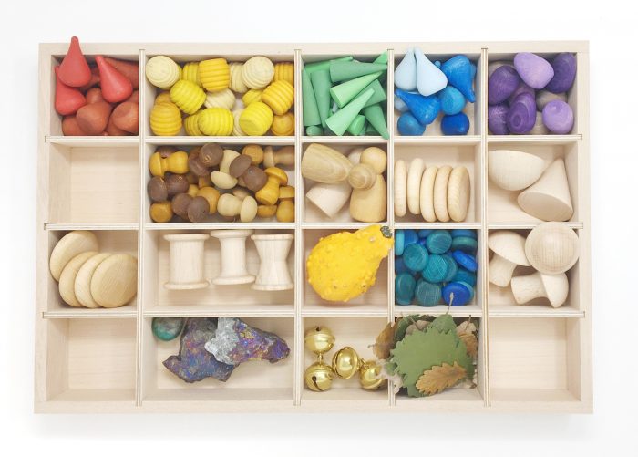 Grapat Houten Letterbak/Sorteerbak/Tinker Tray - natuurlijk hout