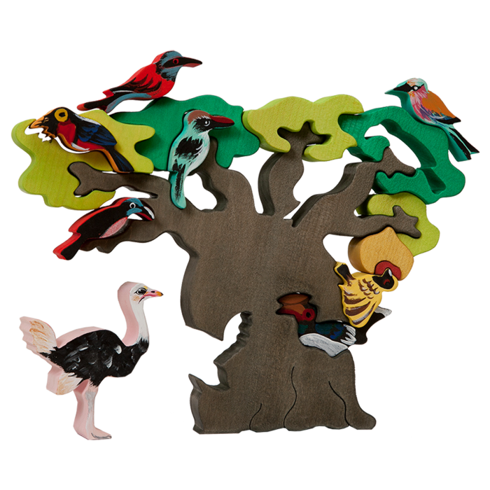 Fauna Educatieve Vormpuzzel Afrikaanse Vogelboom - Afbeelding 2