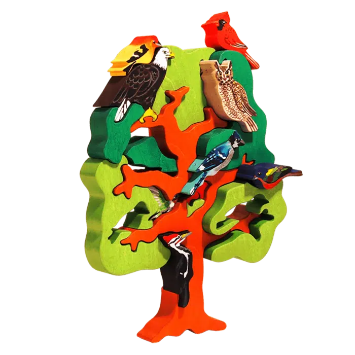 Fauna Educatieve Vormpuzzel Noord-Amerikaanse Vogelboom - Afbeelding 2