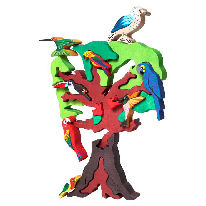 Fauna Educatieve Vormpuzzel Zuid-Amerikaanse Vogelboom - Afbeelding 2