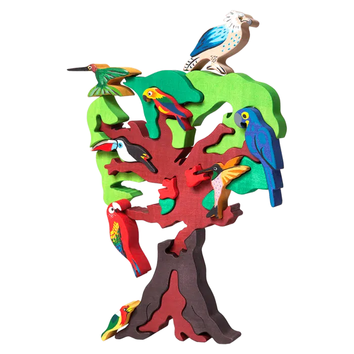 Fauna Educatieve Vormpuzzel Zuid-Amerikaanse Vogelboom - Afbeelding 2
