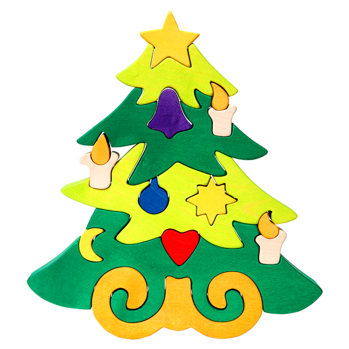 Fauna Grote Vormpuzzel Kerstboom - Afbeelding 2
