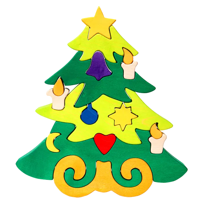 Fauna Grote Vormpuzzel Kerstboom - Afbeelding 2