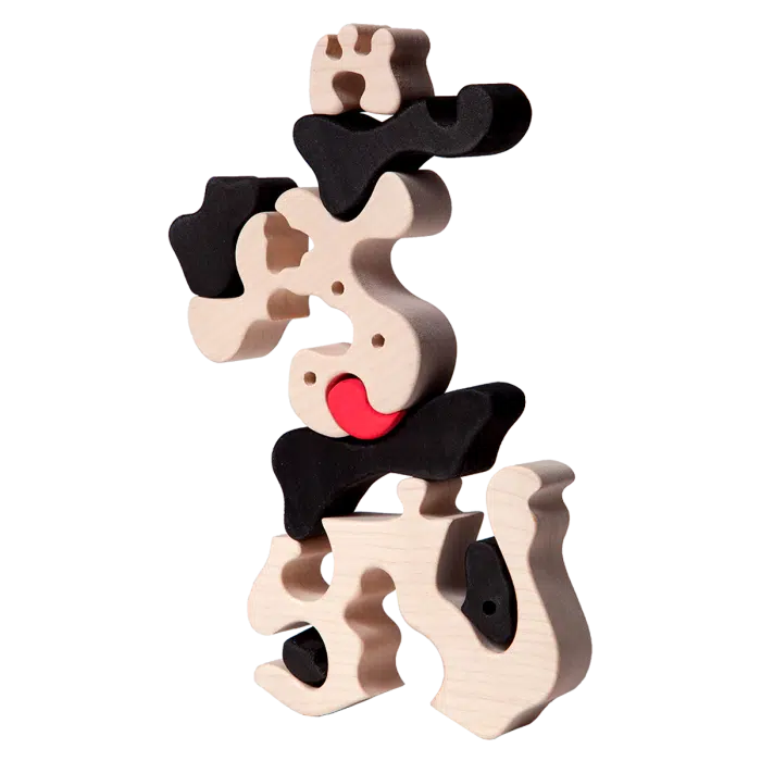 Fauna Grote Vormpuzzel Koe-zwart - Afbeelding 2