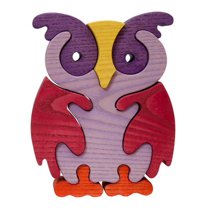 fauna grote vormpuzzel uil