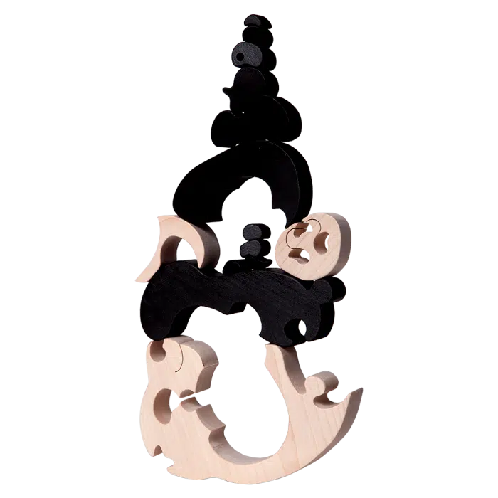 Fauna Grote Vormpuzzel Panda Beer Familie - Afbeelding 3