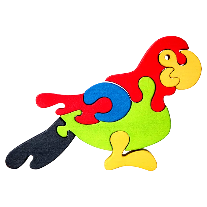 Fauna Grote Vormpuzzel Papegaai - Afbeelding 2
