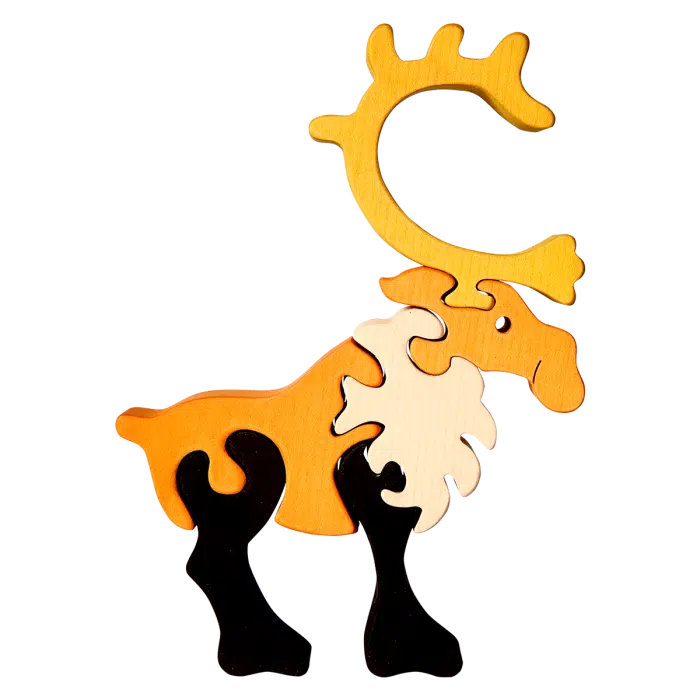 Fauna Grote Vormpuzzel Rendier - Afbeelding 2