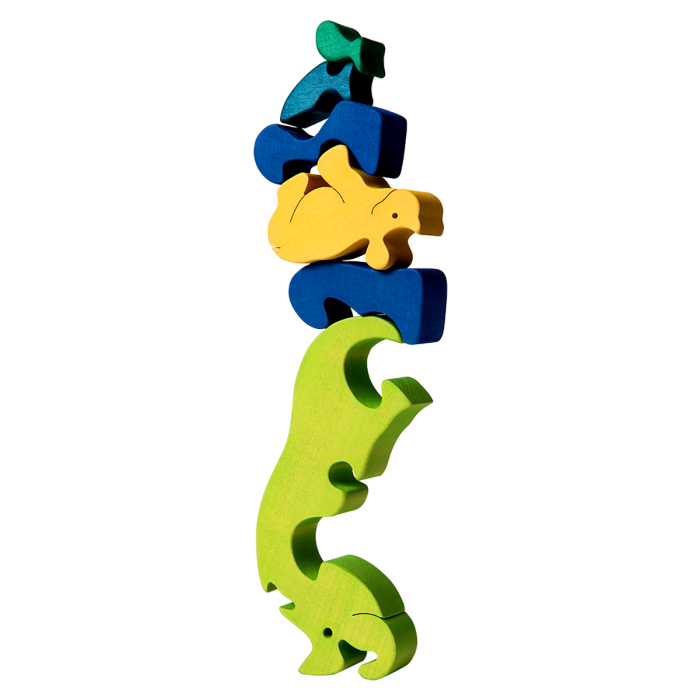 Fauna Grote Vormpuzzel Neushoornfamilie - Afbeelding 3