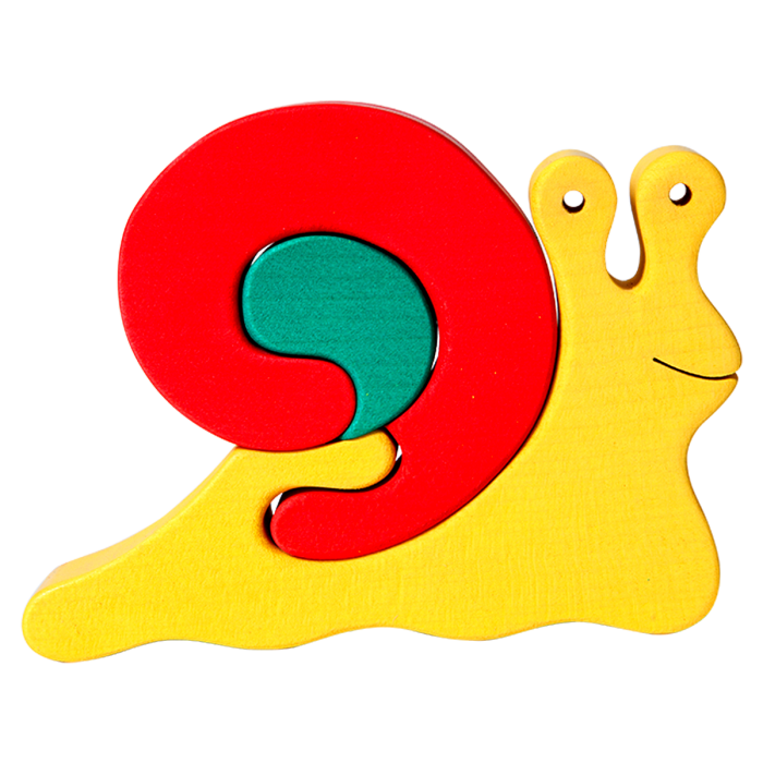 Fauna Grote Vormpuzzel Slak - rood - Afbeelding 2