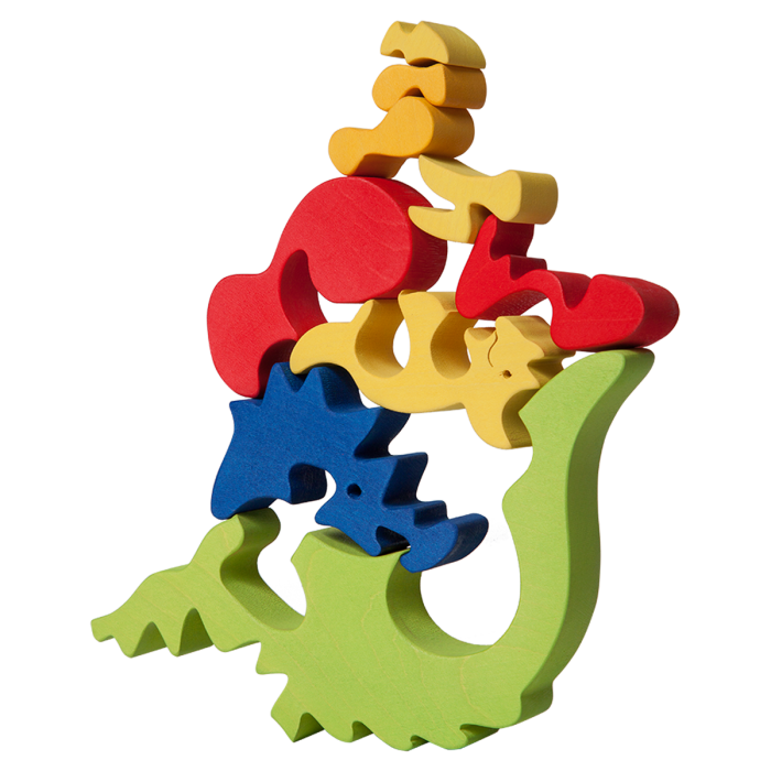 Fauna Grote Vormpuzzel Dinofamilie Triceratops - Afbeelding 2