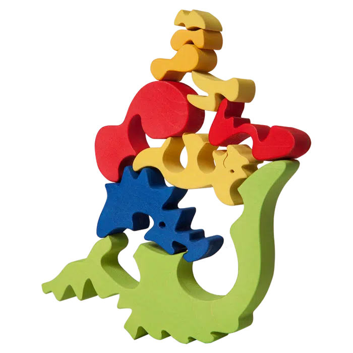 Fauna Grote Vormpuzzel Dinofamilie Triceratops - Afbeelding 2