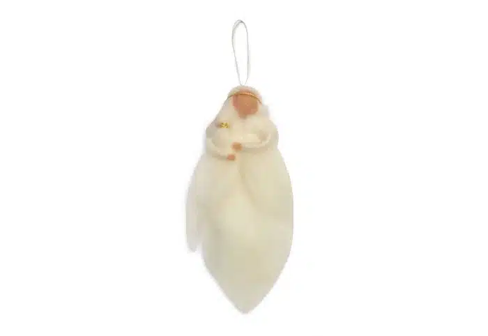 Gamcha Kerstdecoratie Wol Engel - wit