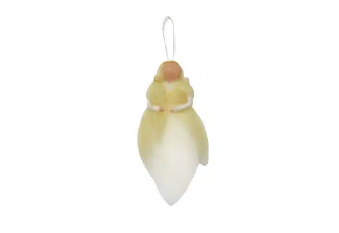 Gamcha Kerstdecoratie Wol Engel - geel