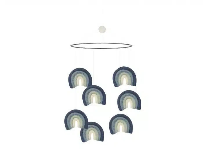 Gamcha Regenboog Mobiel - blauw