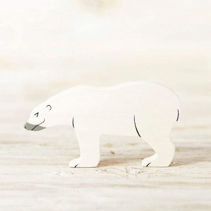 Wooden Caterpillar Arctic - Ijsbeer