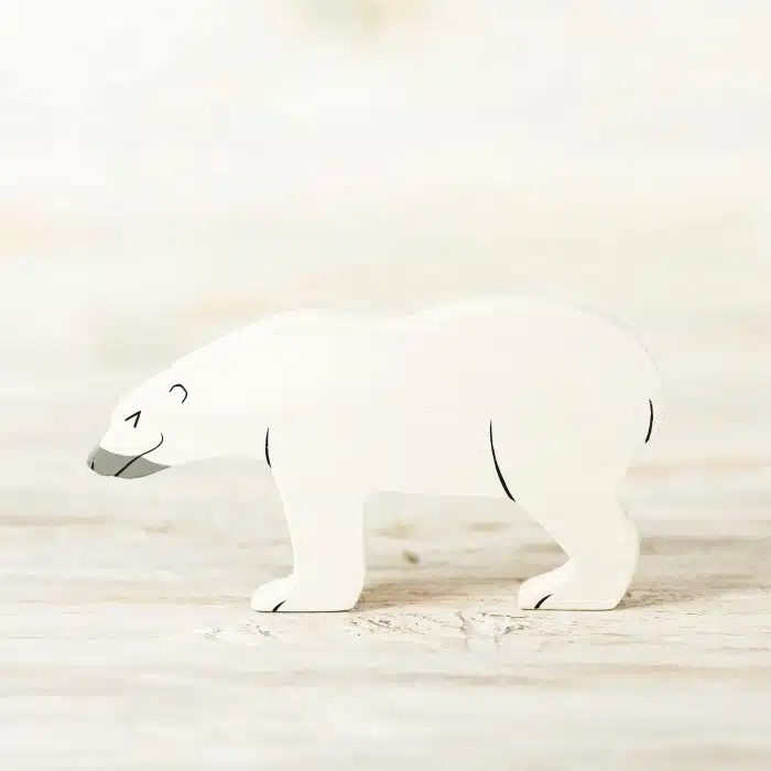 Wooden Caterpillar Arctic - Ijsbeer