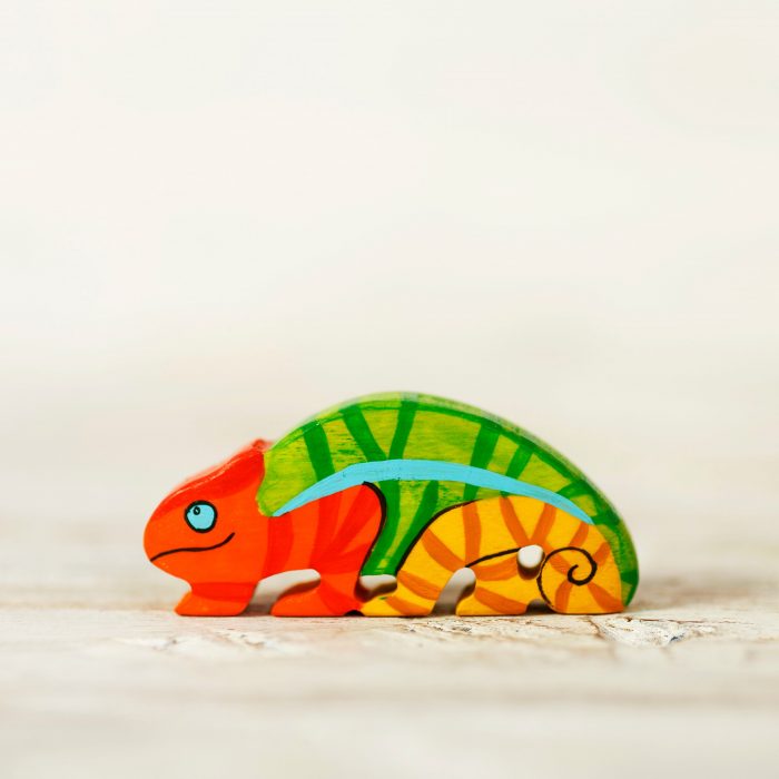 Wooden Caterpillar Exotische Dieren - Kameleon