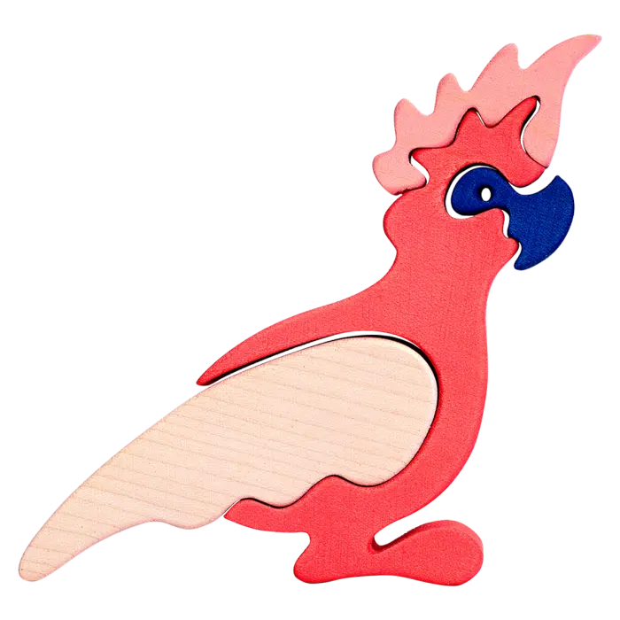 Fauna Mini Vormpuzzel Kakatoe - Afbeelding 2