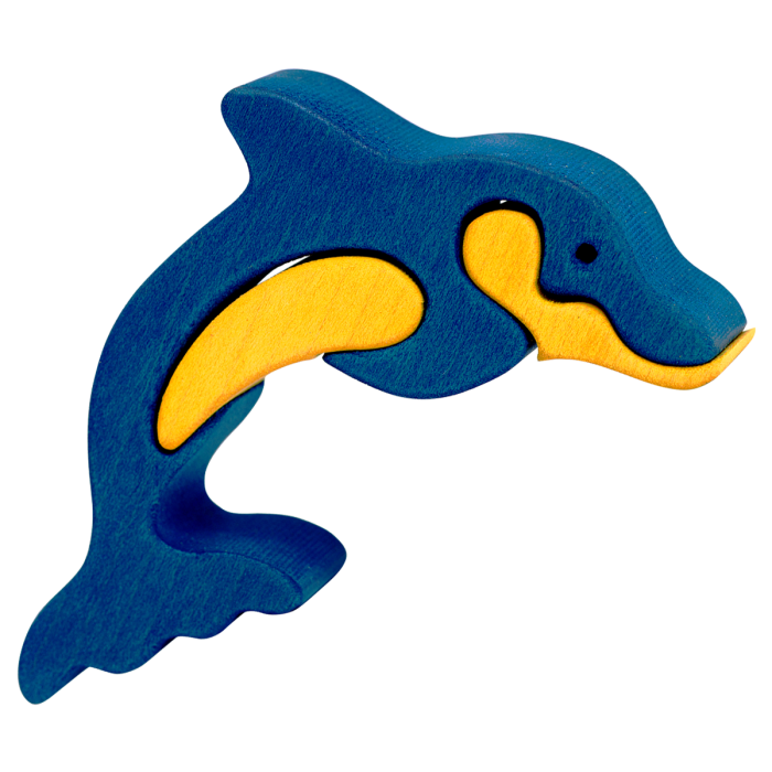 Fauna Mini Vormpuzzel Dolfijn