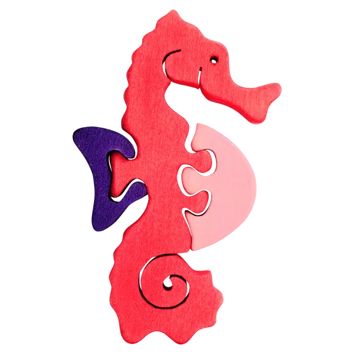 Fauna Mini Vormpuzzel Zeepaardje - Afbeelding 2
