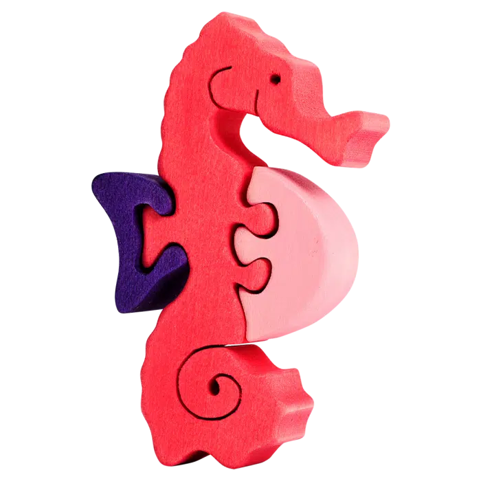fauna mini vormpuzzel zeepaardje