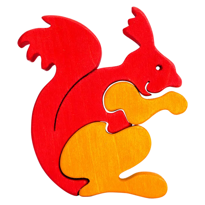 Fauna Mini Vormpuzzel Eekhoorn - Afbeelding 2