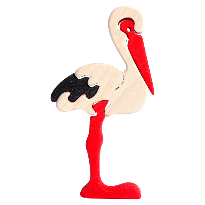 Fauna Mini Vormpuzzel Ooievaar - Afbeelding 2