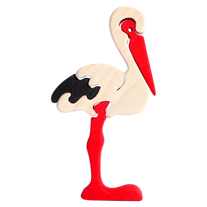 Fauna Mini Vormpuzzel Ooievaar - Afbeelding 2