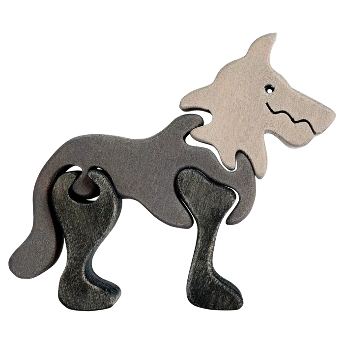 Fauna Mini Vormpuzzel Wolf - Afbeelding 2