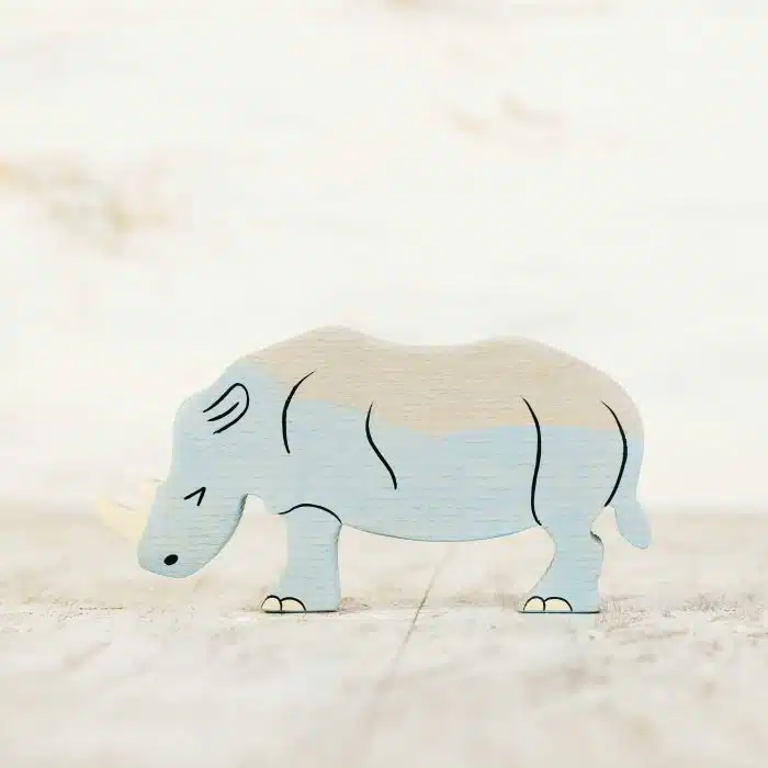 Wooden Caterpillar Afrika - Neushoorn