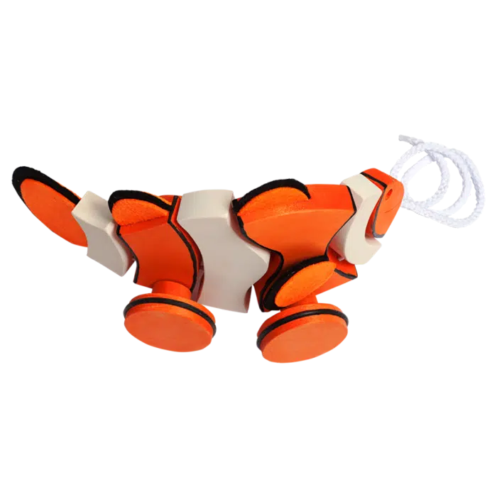 Fauna Houten Trekdier Clownvis - Afbeelding 2