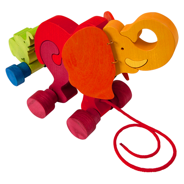 Fauna Houten Trekdier Olifant